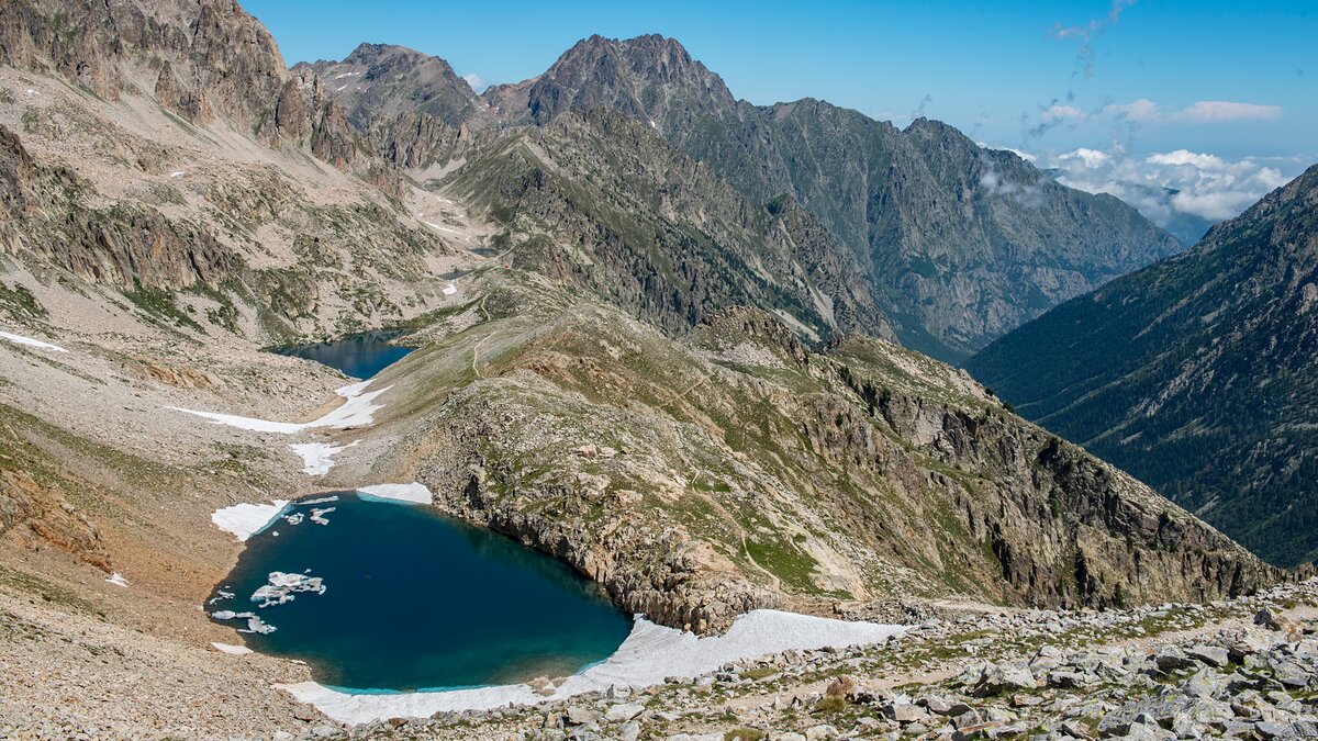 I Laghi di Fremamorta dal colle omonimo